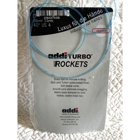 Addi Turbo Rockets Circular Knitting Needle 24 inch US4 - New - Picture 8 of 11
